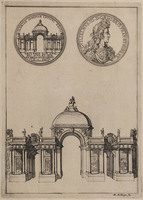 KG 06493
<br/>
Intocht Willem III in Den Haag, triomfboog Buitenhof
<br/>
<em>Hooghe, Romeyn de (1645-1708)</em>